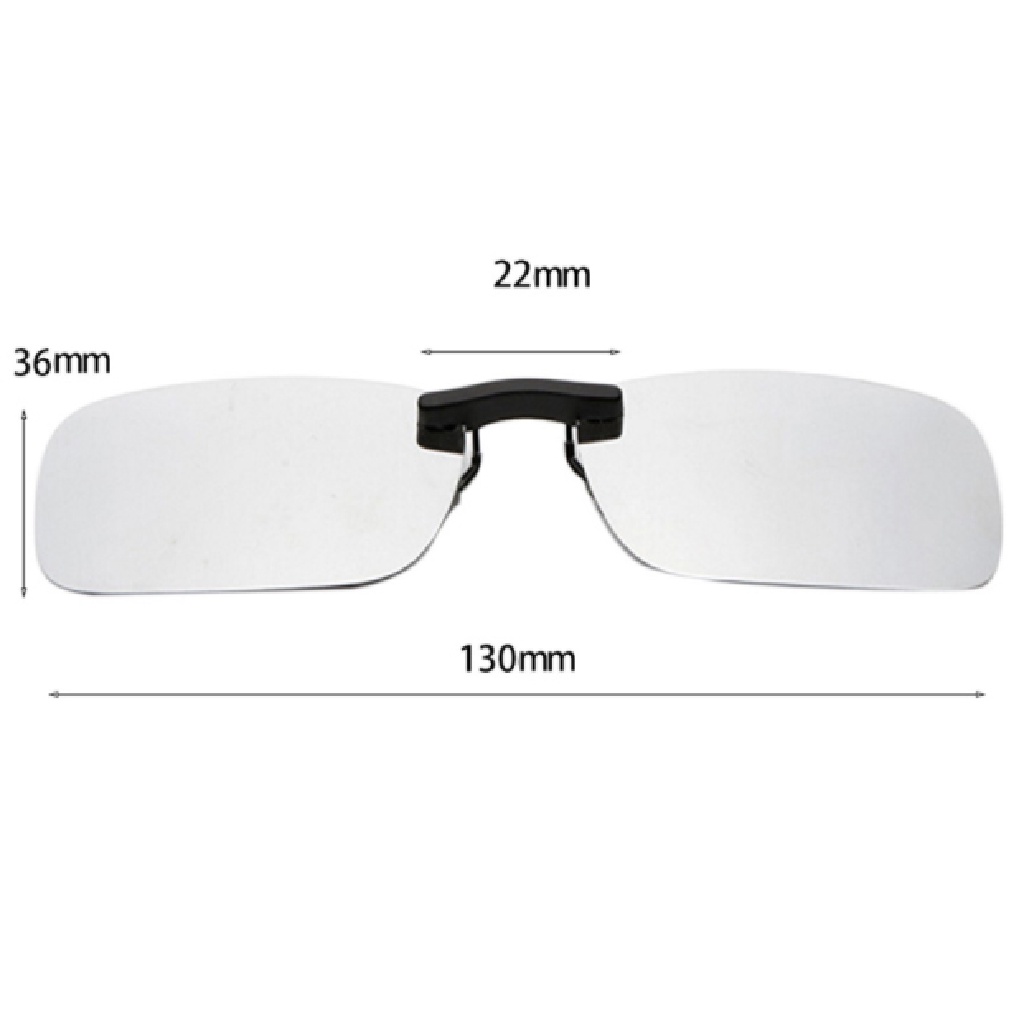 Prt Polarized Clip On Kacamata Mengemudi Sunglasses Day Vision UV400 Lensa Night Vision PRT