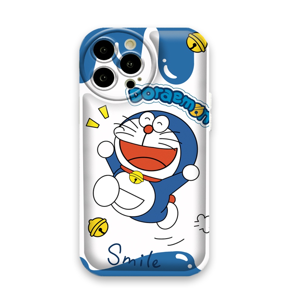 Samsung A14 A13 A04S A04e A03 A03S A12 A21S A50 A50S A30S A20 A10S A52 A10 A11 J6 Plus J7 Prime J7 Pro 3D Vision Winnie The Pooh Bear Doraemon Cat Bantal Udara Soft Case RIXUAN