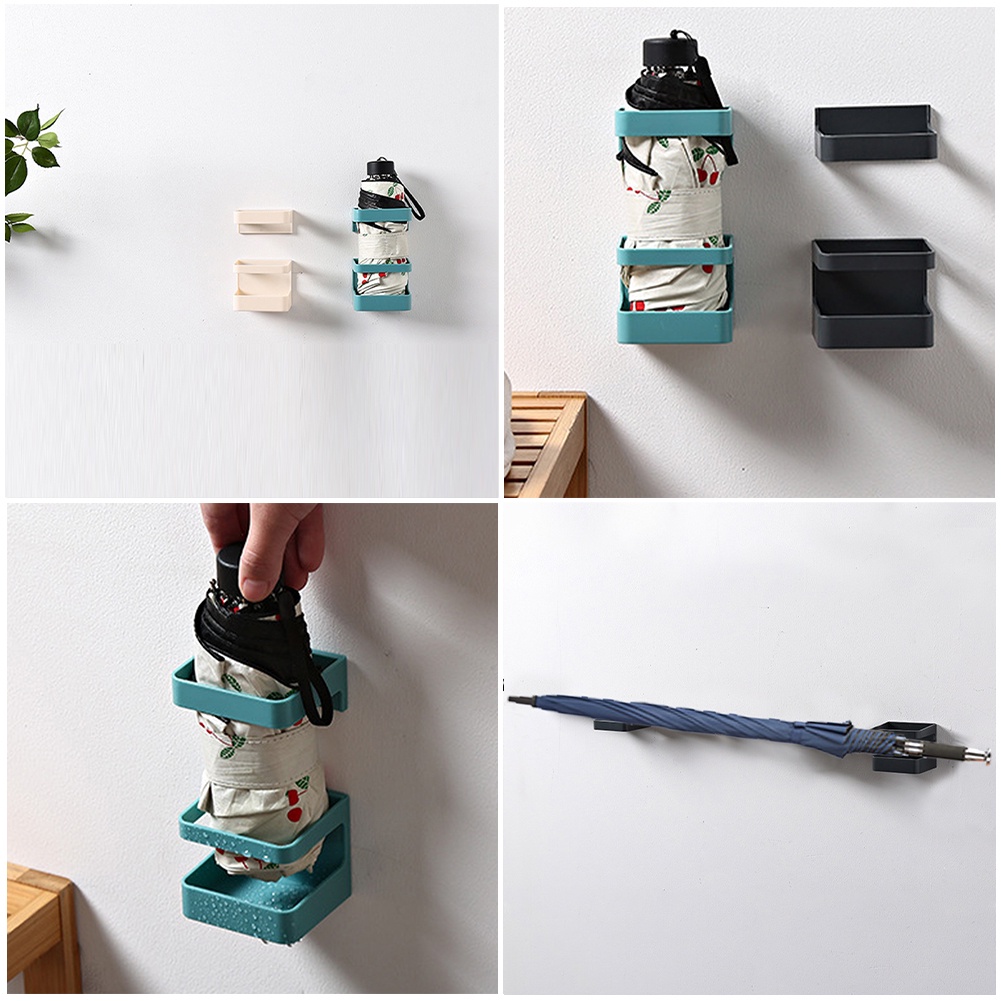 Rak Penyimpanan Payung Free Punch Rak Penyimpanan Yang Dipasang Di Dinding Freestanding Pintu Masuk Payung Holder Untuk Kantor Rumah Tangga