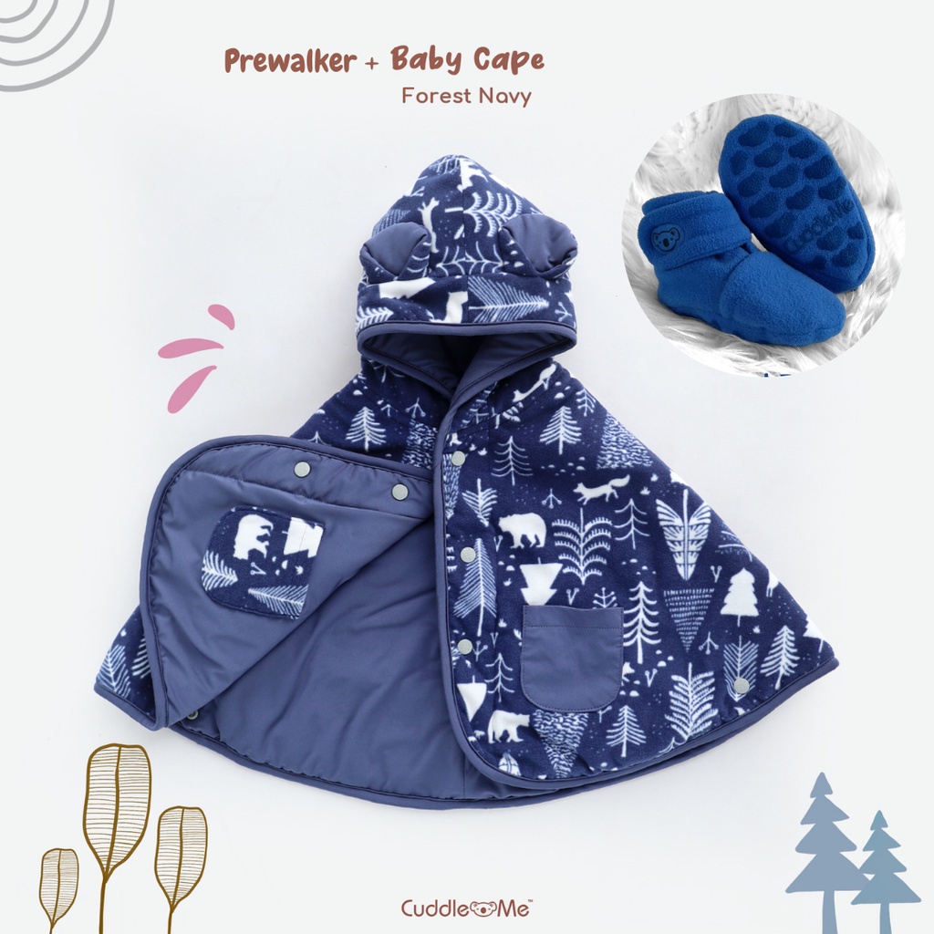 SET KADO PAKET BUNDLING BABYCAPE SEPATU PREWALKER CUDDLEME