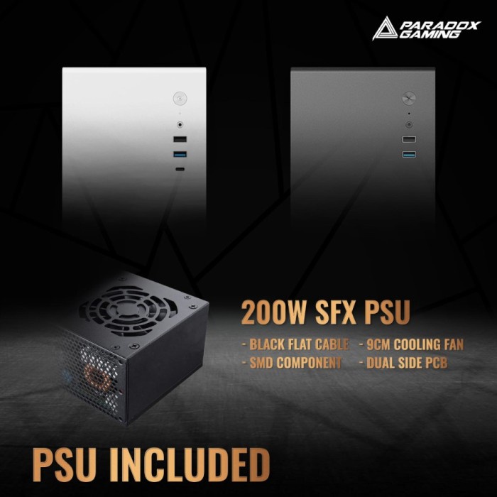 Casing PC Paradox Gaming Luxy M-ATX