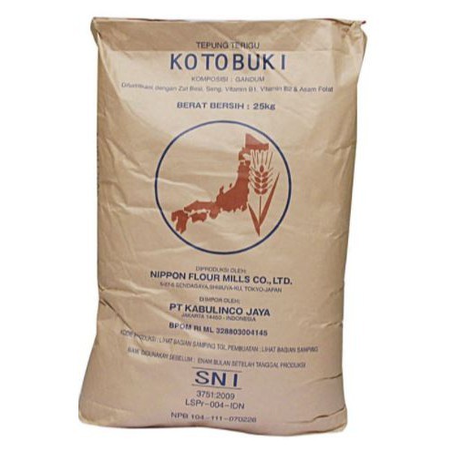 Kotobuki Tepung Terigu Protein Rendah Low Protein Wheat Flour Cookies - 25 kg