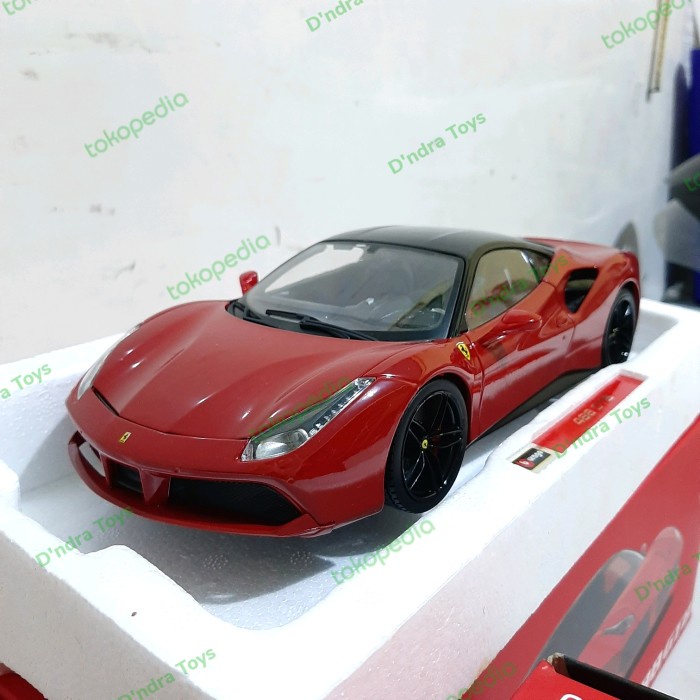 Diecast Mobil Bburago FERRARI SIGNATURE SERIES - Ferrari 488 GTB