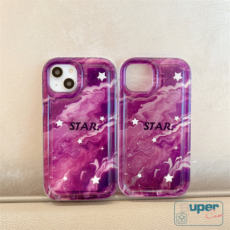 Fashion Starry Sky Case Untuk Realme C53 C55 C21Y C35 C30 C20 C25Y C25 C11 2021 C1 C2 7I 9I 5 6i 5i 5s C20A C17 C15 C25s C12 C33 C3 C11 2020 Gradien Starry Marble Soft TPU Cover