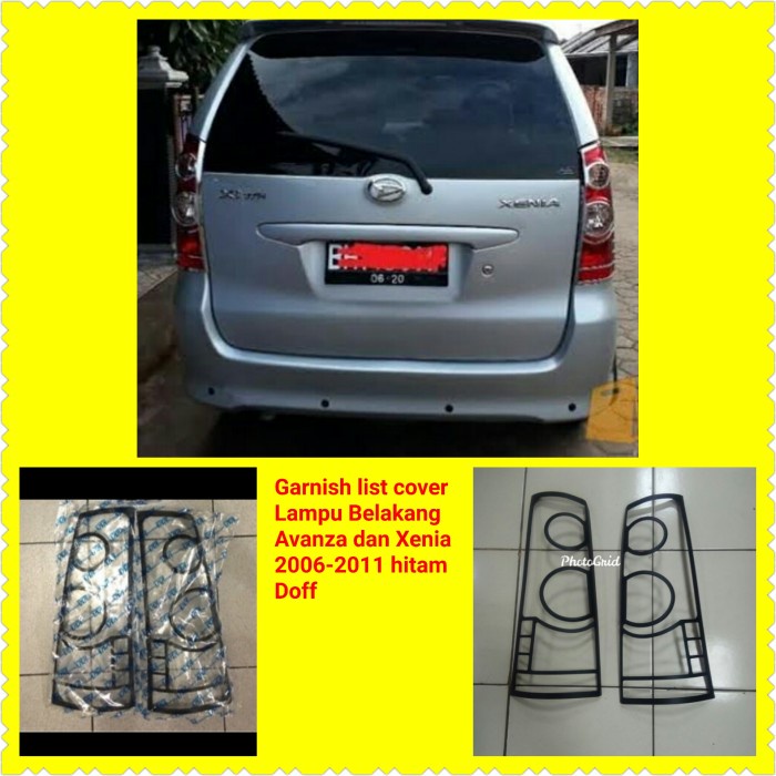 Garnishh List Cover Lampu Depan Avanza Xenia 2006-2011 Hitam Doff - KHAIRUN Variasi mobil