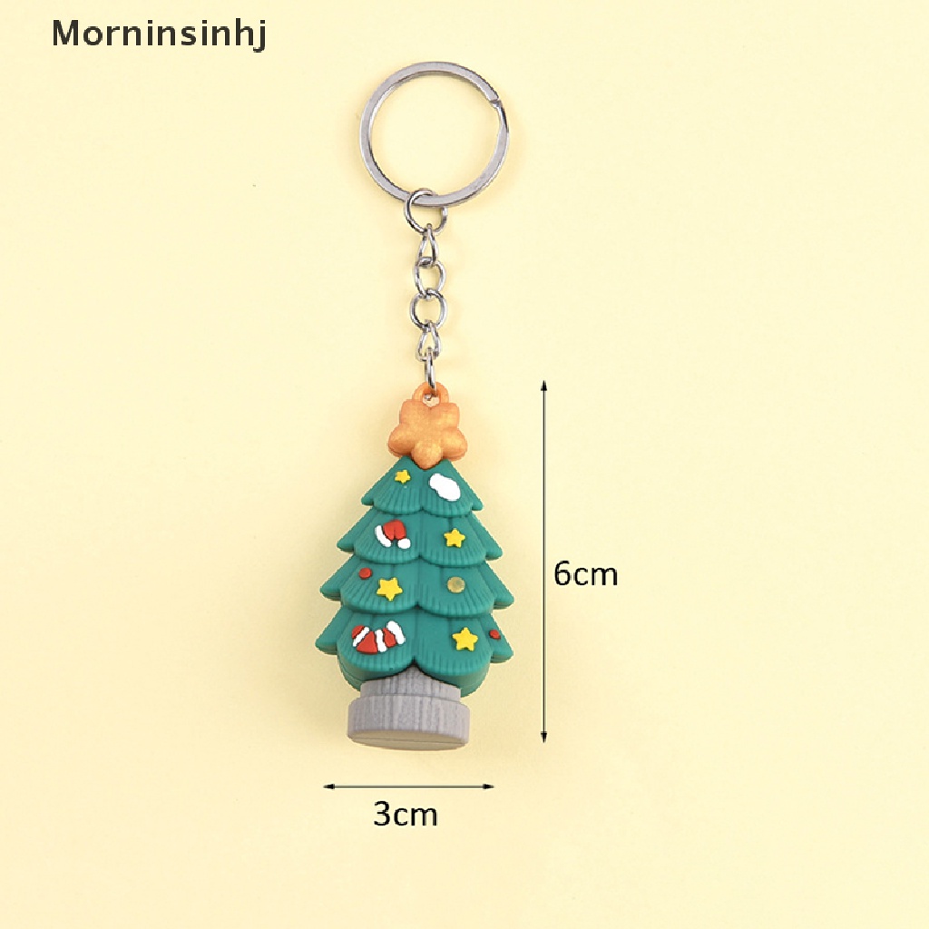 Mornin Christmas Series Santa Claus Pohon Natal Gantungan Kunci Untuk Ransel Liontin Boneka Elk Lucu Key Ring Untuk Hadiah Teman Anak id