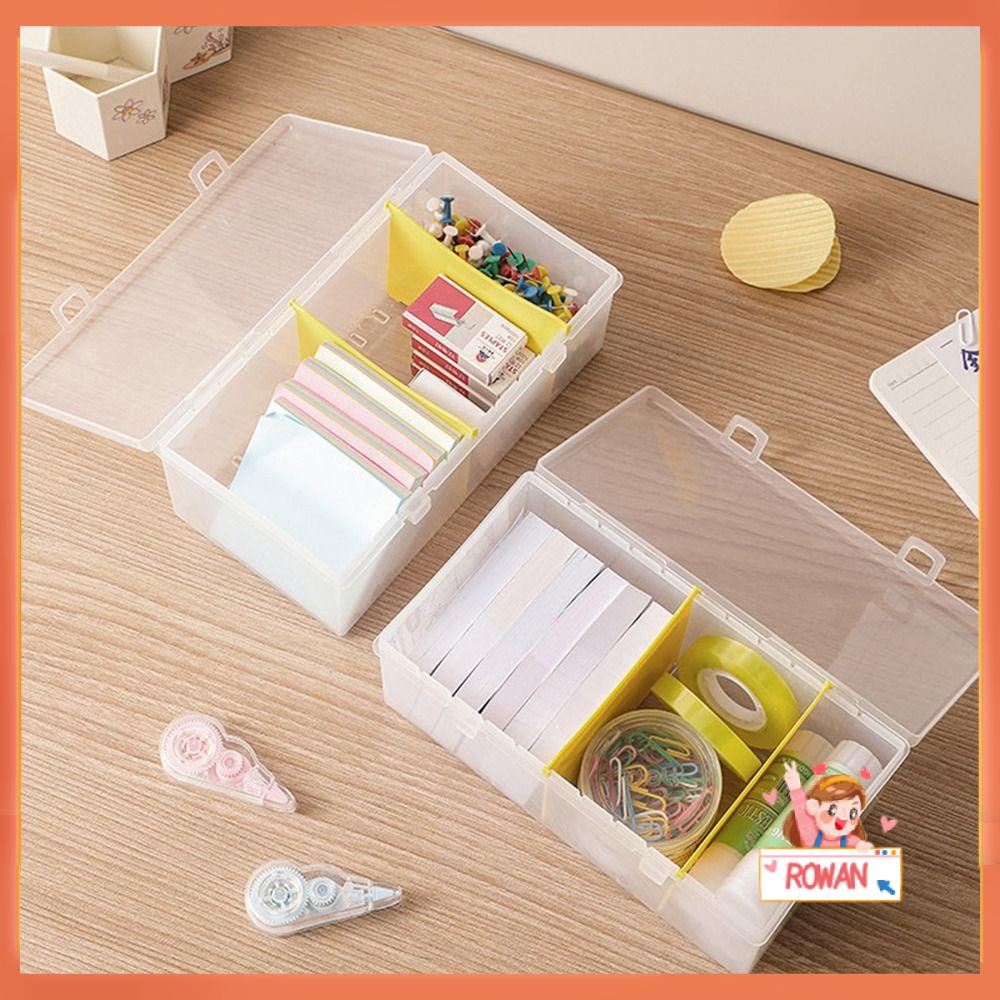 R-flower Stationery Organizer Nyaman Desktop Organizer Dengan Kompartemen Perlengkapan Kantor Sekolah