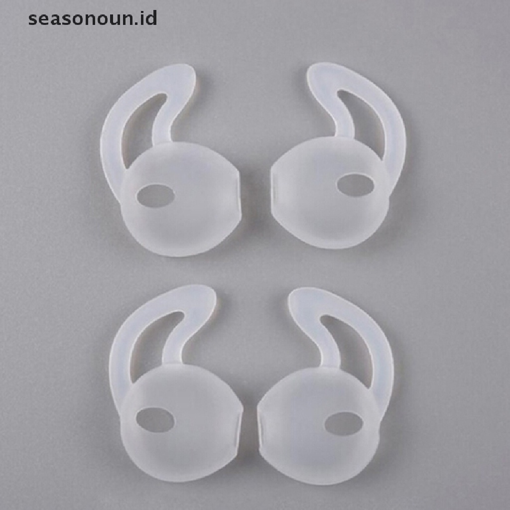 Seasonoun 5pasang Penutup earphone Gantung Silikon Olahraga in-ear sleeve  .