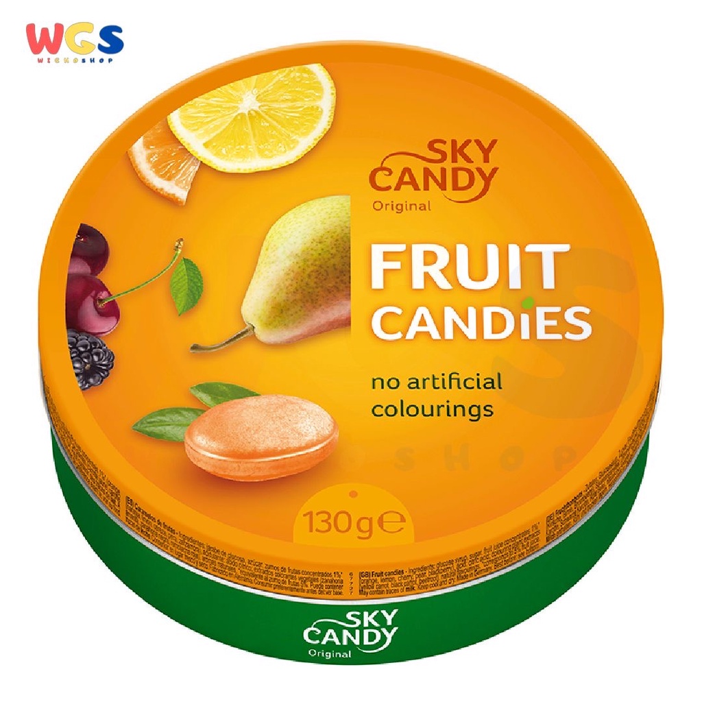 Permen Sky Candy Original Fruit Candies No Artificial Colourings 130g