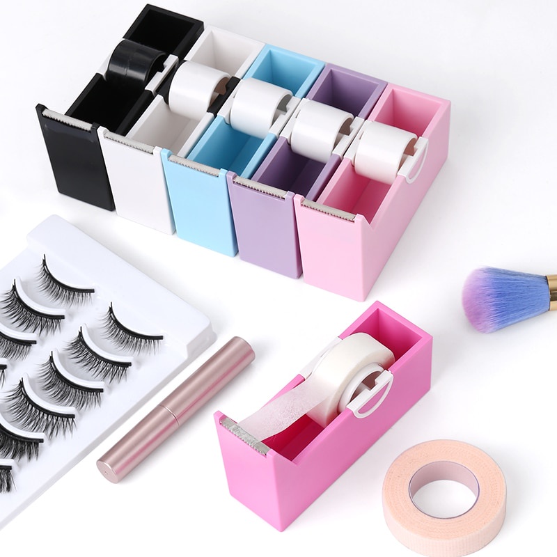 Eyelash Extension Tape Cutter Alat Split Tape Medis Profesional Holder Tape Holder Base Multi Warna Opsional Alat Makeup