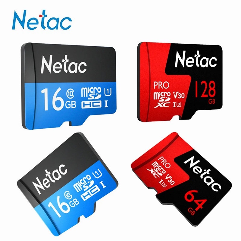 Netac 256GB 128GB 64GB Micro SDXC Card Kartu TF U3 V30 Up to 100MB/s 32GB Micro SDHC Card