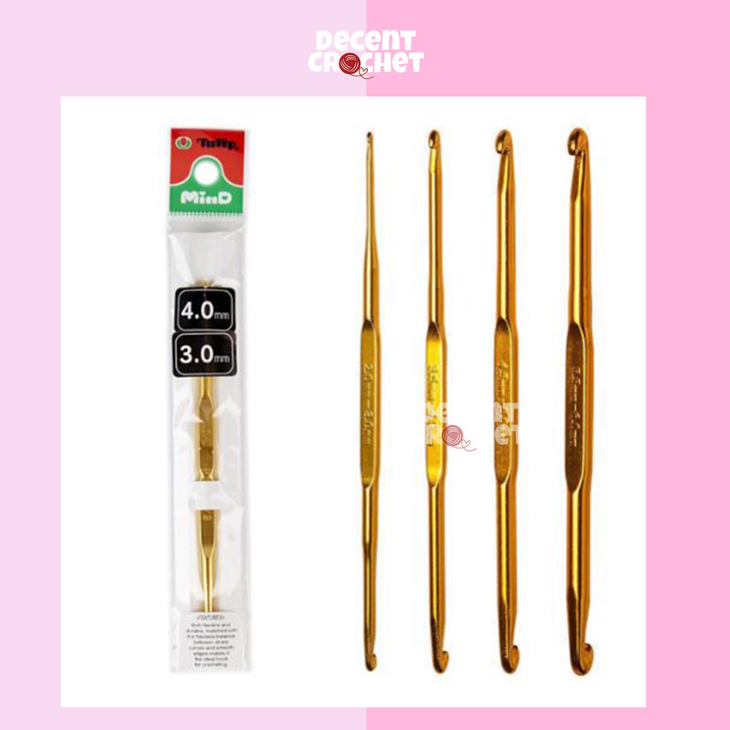 Hakpen / Jarum Rajut Tulip Double Pointed Crochet Hook (pcs)