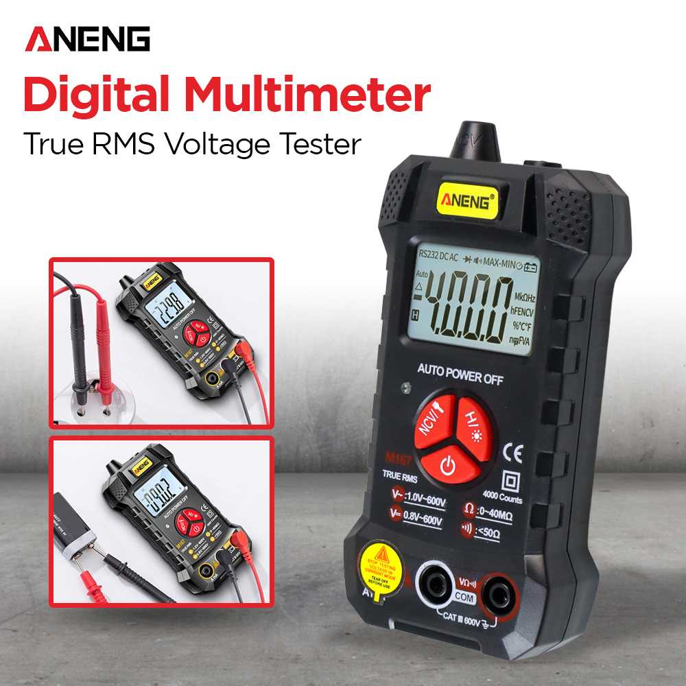 (BISA COD) FTIHSHP ANENG Digital Multimeter True RMS Voltage Tester - M167