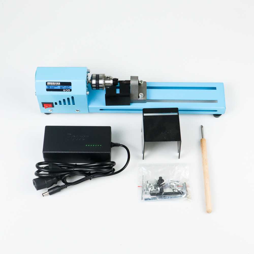 (BISA COD) FTIHSHP WOLIKE Mesin Bubut Kayu Mini Lathe Beads Woodworking 150W - X707