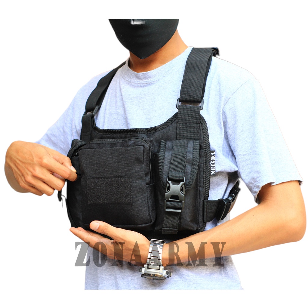 Neisda - Chestbag Tas Dada Series Black Vfive