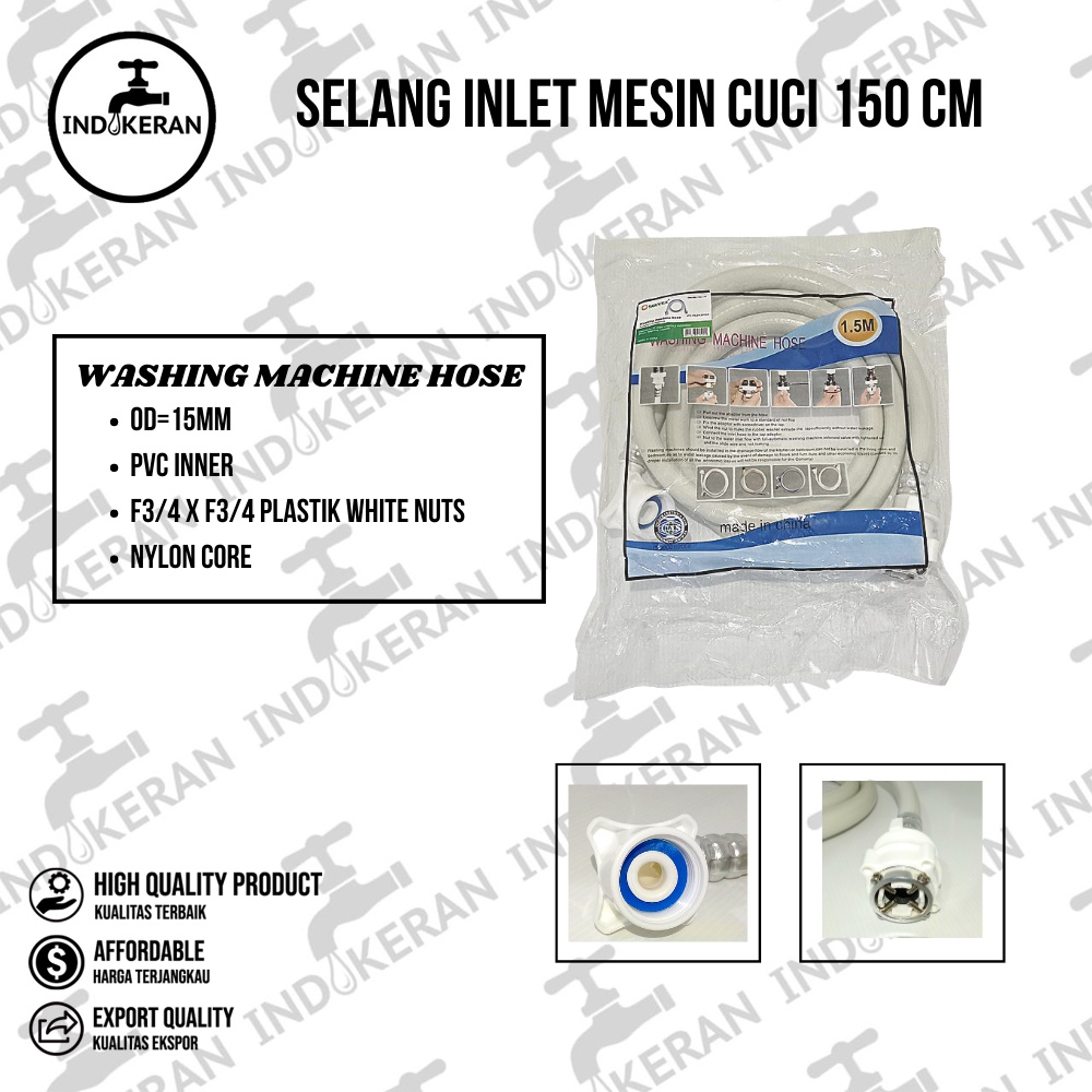 INDOKERAN - Selang Inlet Mesin Cuci 150 CM