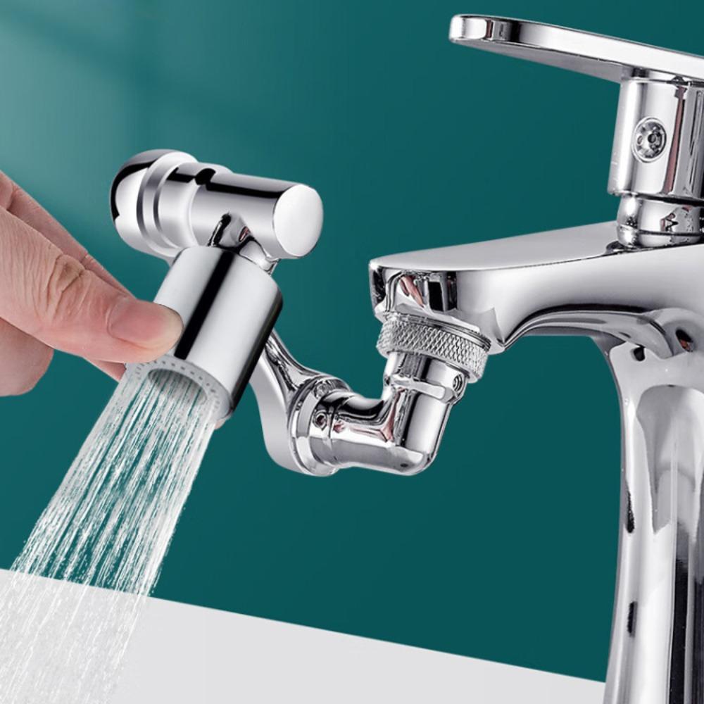 Lanfy Faucet Extender Universal Tembaga Dapat Diputar Hemat Air Aksesoris Dapur Kamar Mandi Robot Arm Faucet Aerator