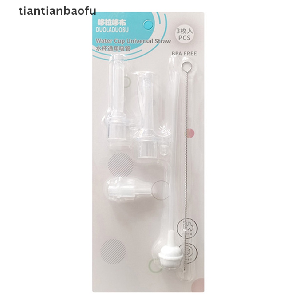 [tiantianbaofu] Botol Bayi Sedotan Aksesoris Anak Makan Air Sippy Cup Straw Accessories Butik