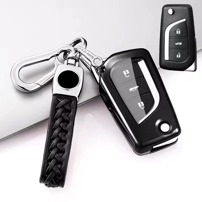 Untuk Toyota Hilux Revo/New Innova Veloz rush Yaris Raize Perodua TPU Keyless Remote Key Case Cover