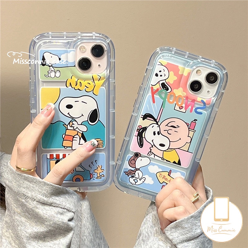 Casing Tpu Lembut Snoopy Kartun Untuk Redmi 10 12C 10C 9 9A 10A 9C NFC 9T A1 Redmi Note8 9 10s 10 11 11s Note10s Note10 POCO F4 Kartun Charlie Brown Airbag Shockproof Back Cover