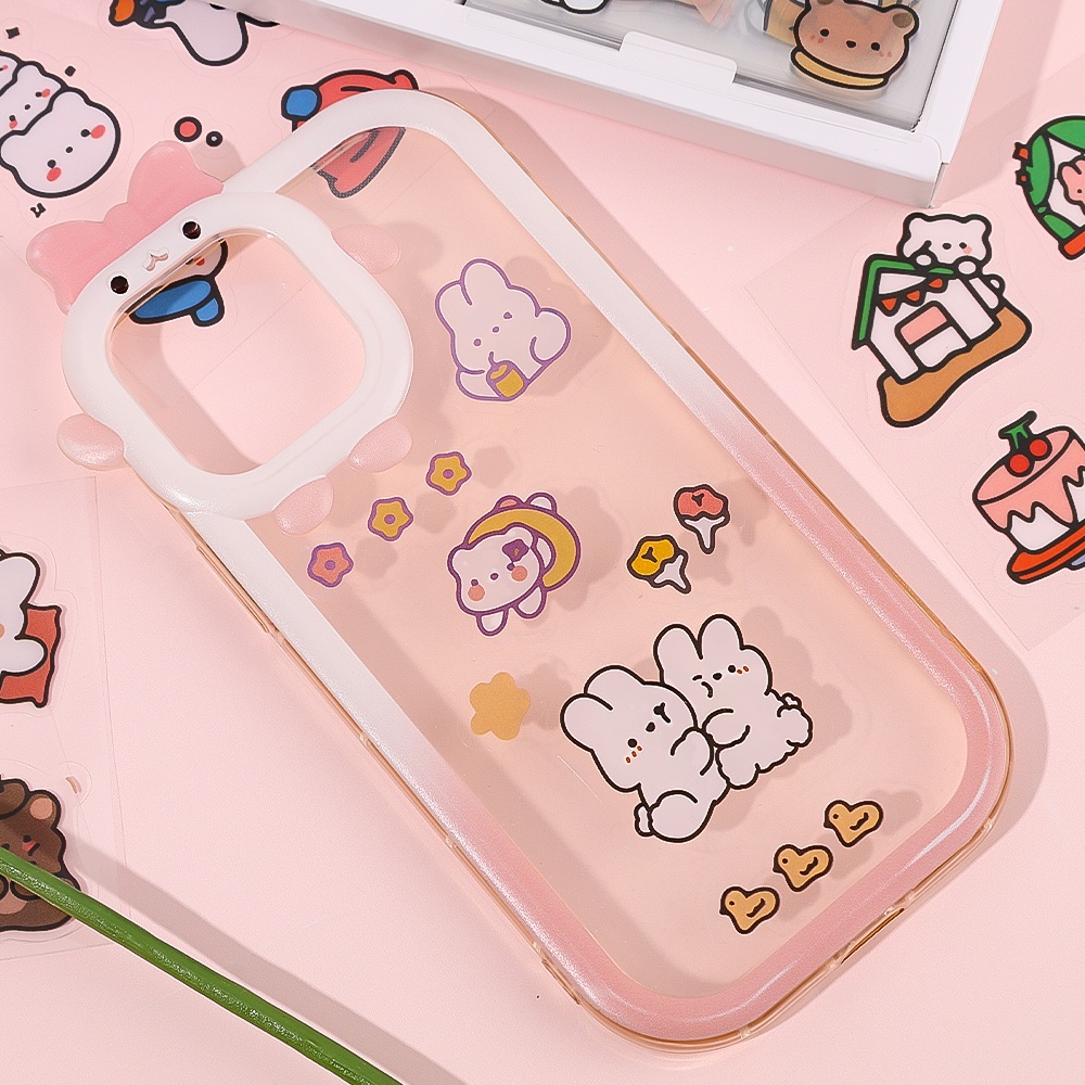 Lucu Kartun Hewan Peliharaan Tahan Air Stiker Kreatif Cream Zoo Goo Kartu Stiker DIY Buku Pegangan Notebook Perekat Diri Stiker Dekoratif