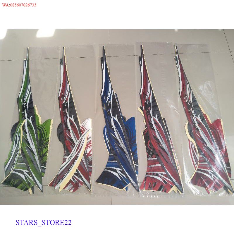 (ORI) Striping Stiker lis les Body Motor MIO SOUL karbu 2009 standar KUALITAS ORIGINAL PABRIK