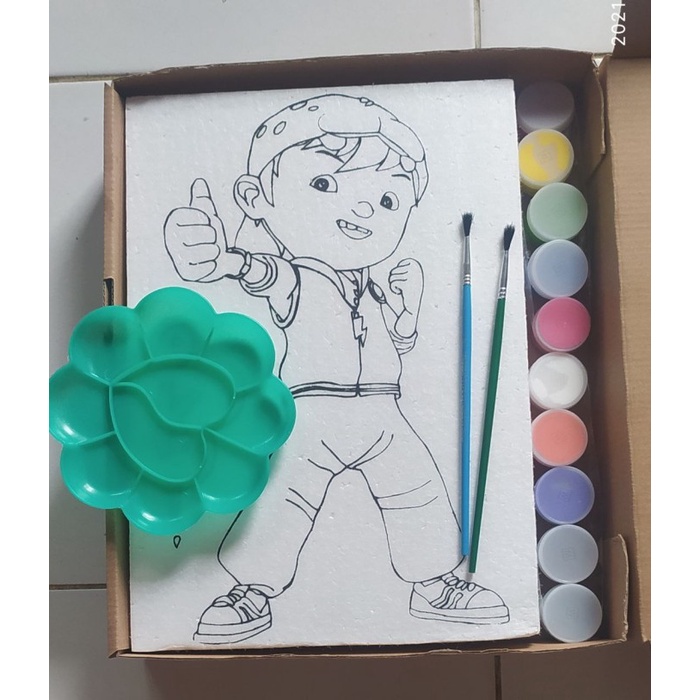 

DISKON SHOPEE/ Painting Kit Paket Melukis Anak Styrofoam - 1pcs, cew