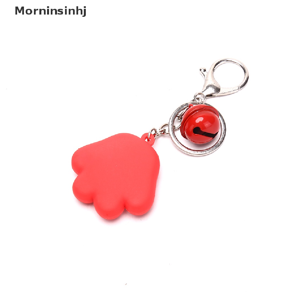 Mornin Gantungan Kunci Kreatif Lucu Anjing Kucing Paw 3D Kartun Hewan Lembut Silikon Key Ring id