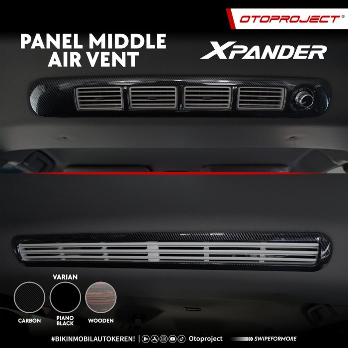 Panel Middle Air Vent AC Tengah Row 2 Xpander 2021 Facelift Otoproject