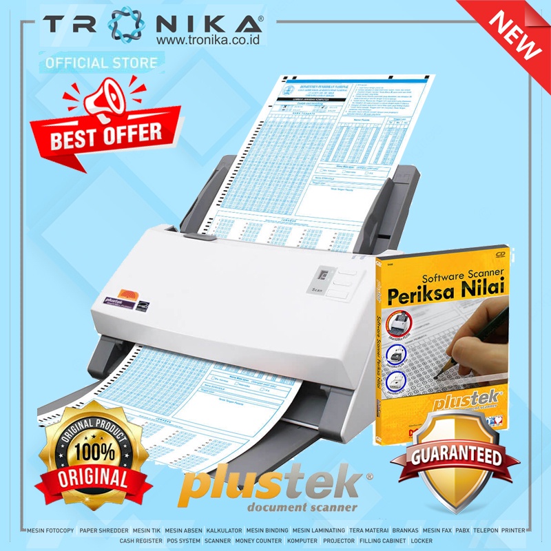 SCANNER PERIKSA NILAI LJK PLUSTEK SmartOffice PS396 Plus Automatic Document Feeder (ADF)