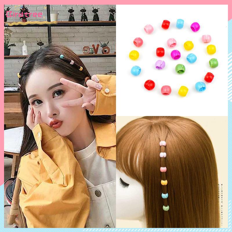 [Readystock❤️COD]Jepit Rambut Klip Bulat Jepitan Clip Anak Korea Kecil Warna Warni- BS