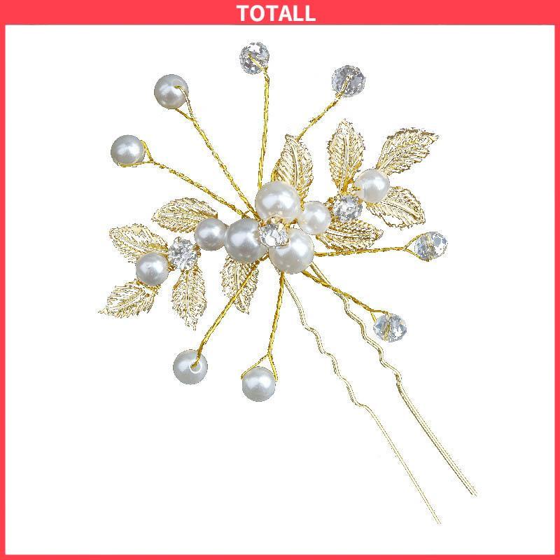 COD Hairpin Tusuk Konde Hairpiece Hiasan Sanggul Rambut Aksesoris Pengantin Bridal Wedding-Totall