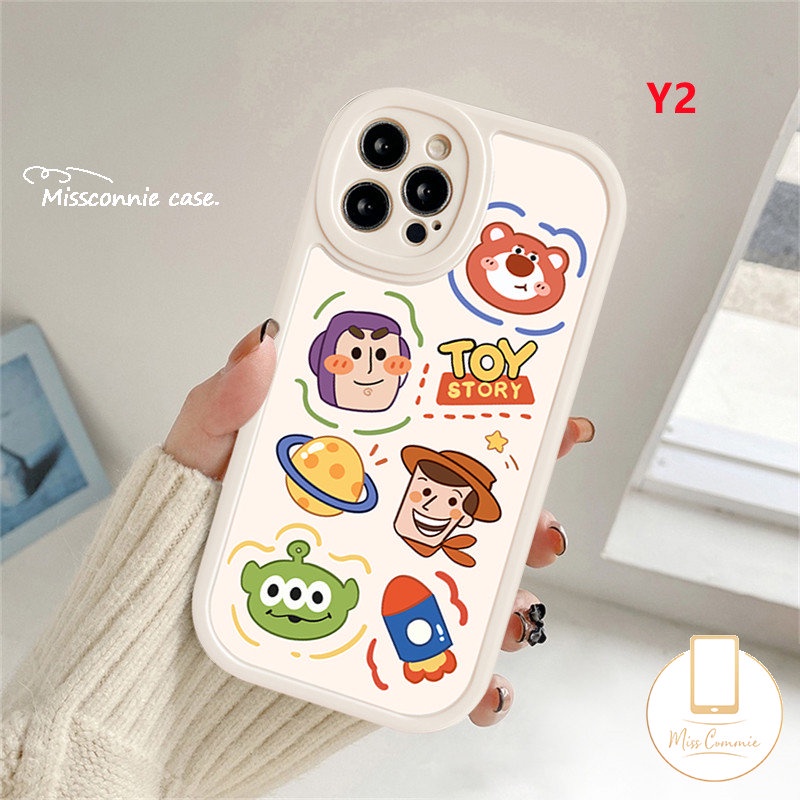 Kartun Buzz Lightyear Alien Case Infinix Hot10 9 11 Play Hot 10s 10T 11s Hot 10 Lite Note8 Infinix Smart5 6 Ins Kartun Lucu Toy Story Cute Strawberry Bear Soft Cover