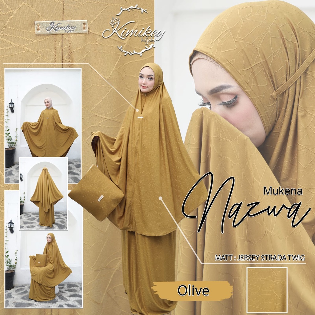 Mukena Dewasa Nazwa Jumbo Bahan Jersey Strada Twig By Kimikey