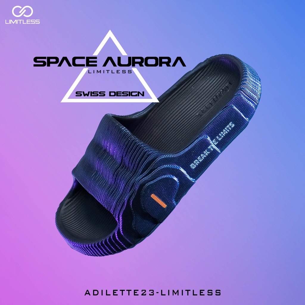 Sandal Slip On Pria SPACE AURORA Premium Eva Extralight Sendal Slide Cowo Terbaru 2023 Sandal Pria Selop Casual