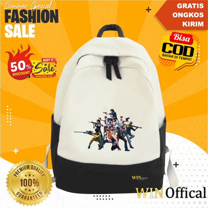 Tas ff Anak Sekolah Laki Laki Kekinian Tas Freefiree Anak Evos WIN Win