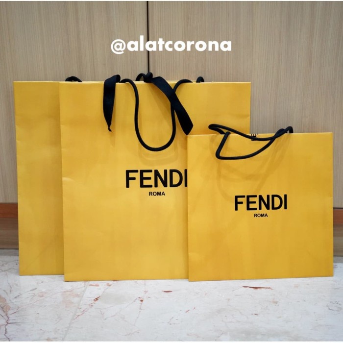 

⭐BISA COD⭐ Fendi Paperbag/Designer Paperbag/Paperbag Asli/Tas Kertas/Paper/Kertas - S