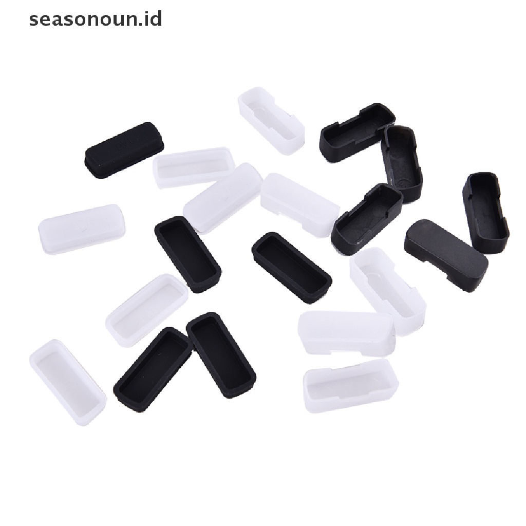 Seasonoun 5pcs Cover Pelindung Penutup Karet Tutup Debu Untuk Komputer DVI Konektor.