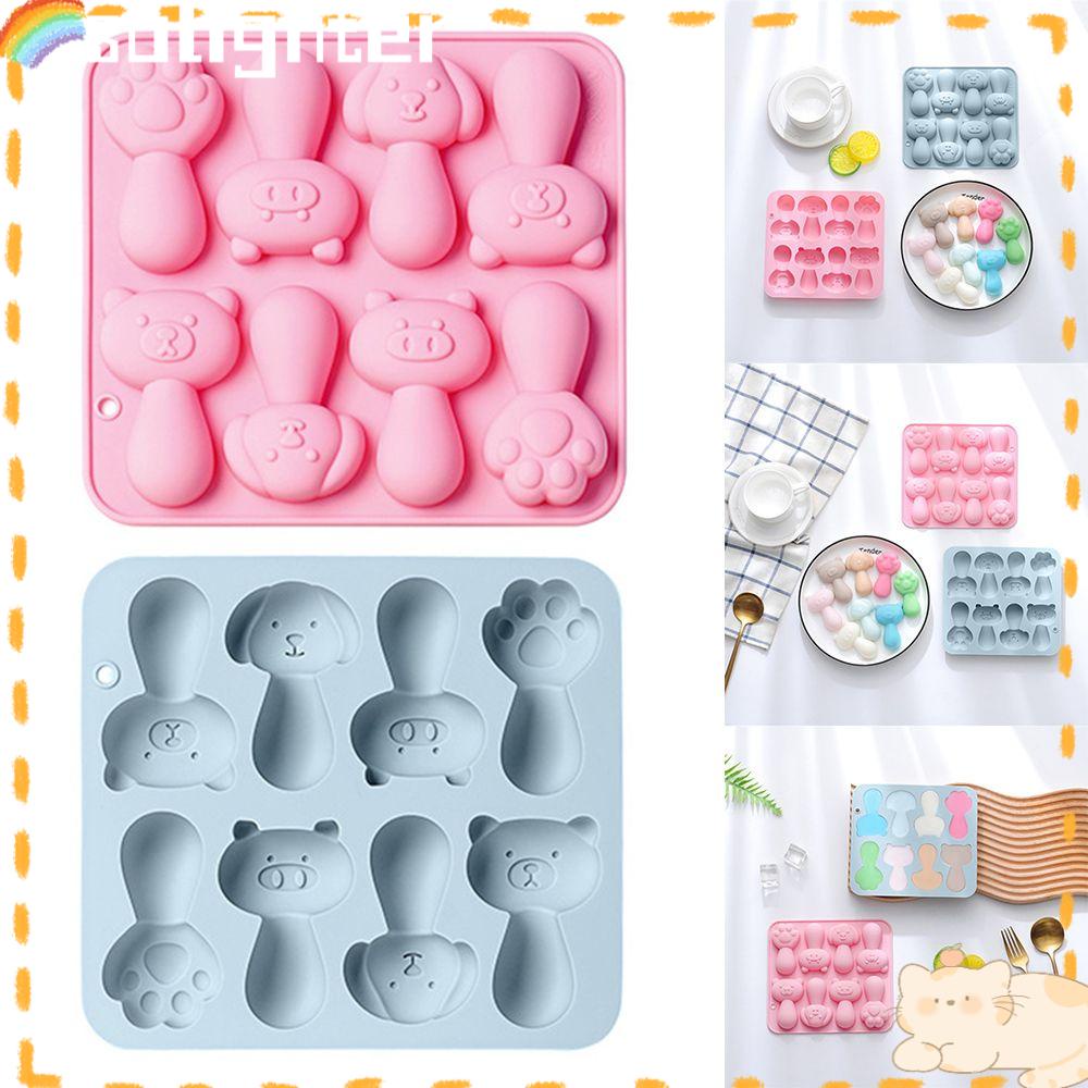 Solighter 8rongga Keju Molar Stik Alat Dekorasi Kue Handmade Mousse Mould Teething Stick Stik Kunyah Coklat