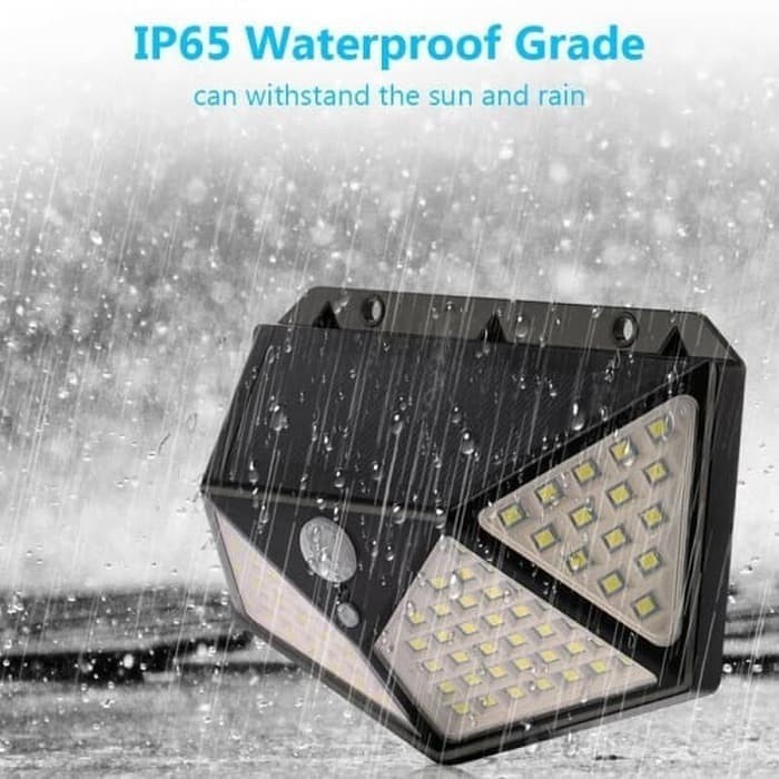 Lampu Solar Tenaga Surya Matahari Sensor 100 LED Hemat Energy murah