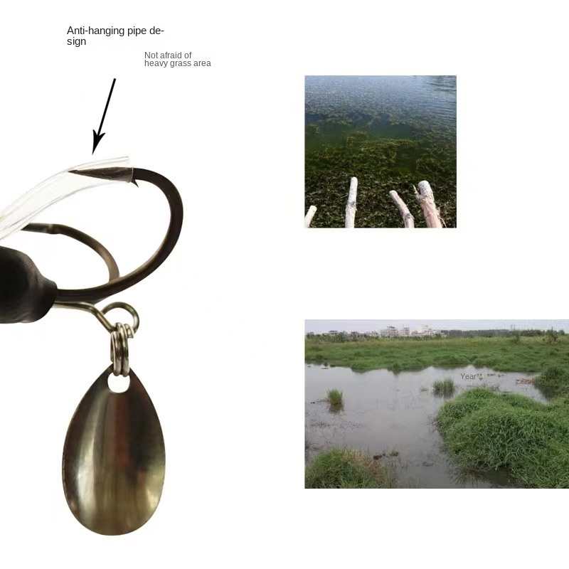 9g/13g/17g Umpan Kodok Casting Soft Frog Lure Memancing Umpan Dengan Kait Yang Tajam Ganda Alat Pancing