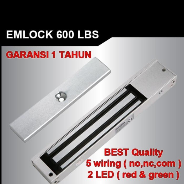 

Emlock 600LBS EM lock Magnet Lock Door with Bracket ZL 2 LED 12-24 VDC