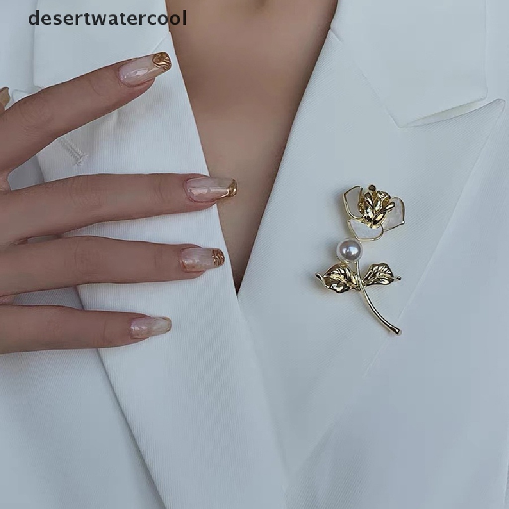 Deid Bros Bunga Mawar Untuk Wanita Pria Kecantikan Flower Brooch Pin Hadiah Aksesoris Martijn