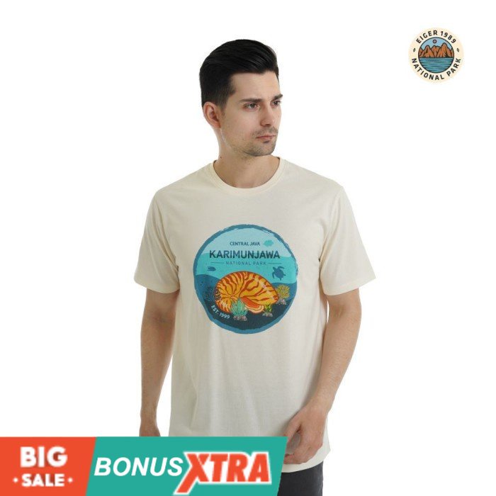 Kaos E lllGER1989 KARIMUNJAWA NATIONAL PARK TEES Tshirt Putih 91000 7997 Ori