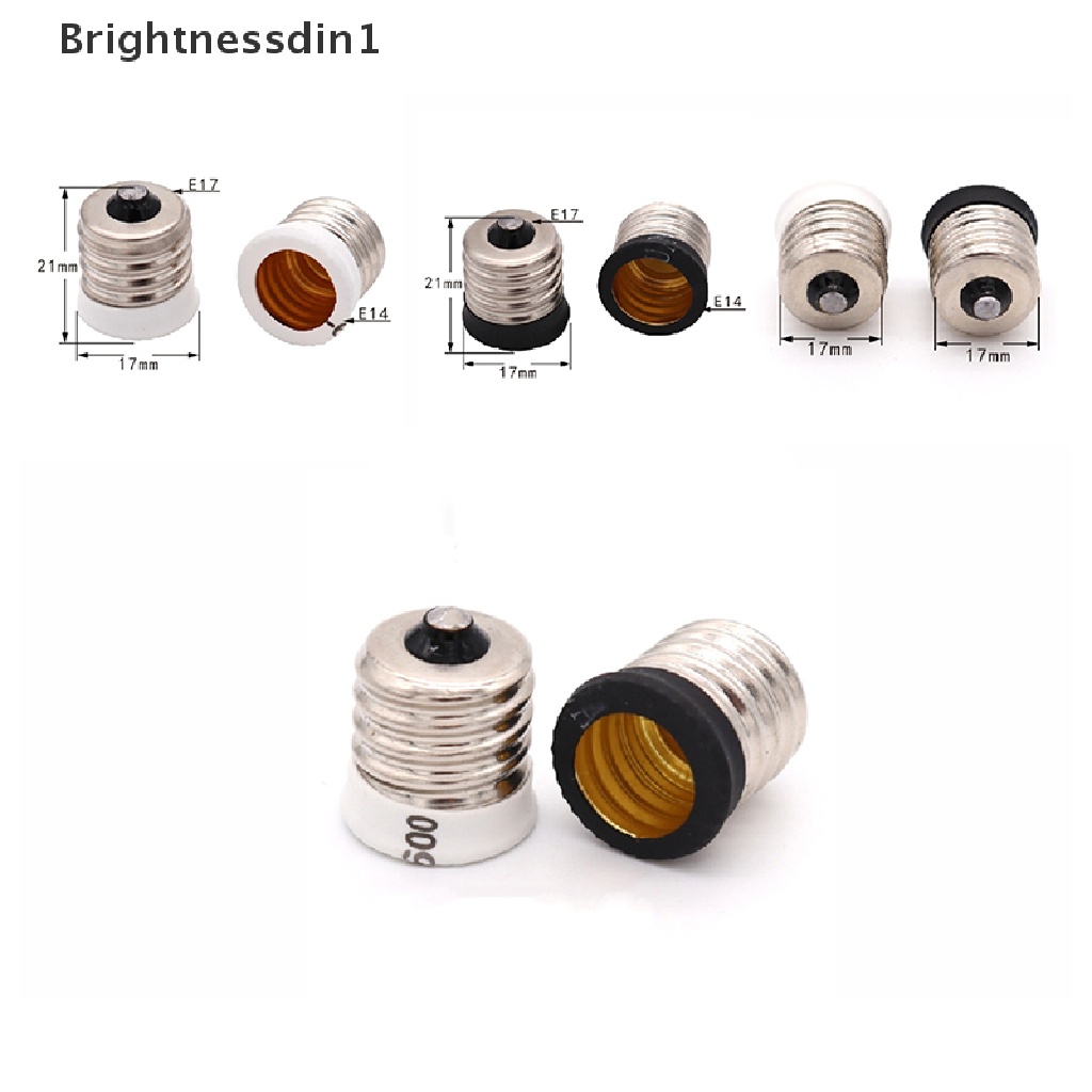 [Brightnessdin1] E17 Ke Eropa E14 Candelabra Base Socket LED Light Bulb Lamp Adaptor Holder Butik