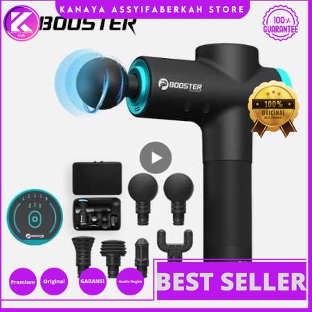 Booster Alat Pijat Elektrik Pundak Punggung Tangan Massage Gun 6 Heads - M2