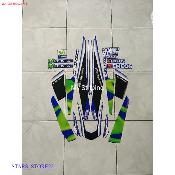 (ORI) Stiker Sticker Striping Vixion Movistar 2016 2017 KUALITAS ORIGINAL PABRIK