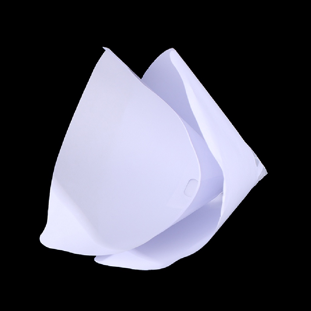 [lightoverflow2] 50Pc Paint Filter Paper Purifying Straining Cup Funnel Disposable Paper 100 Mesh [ID]