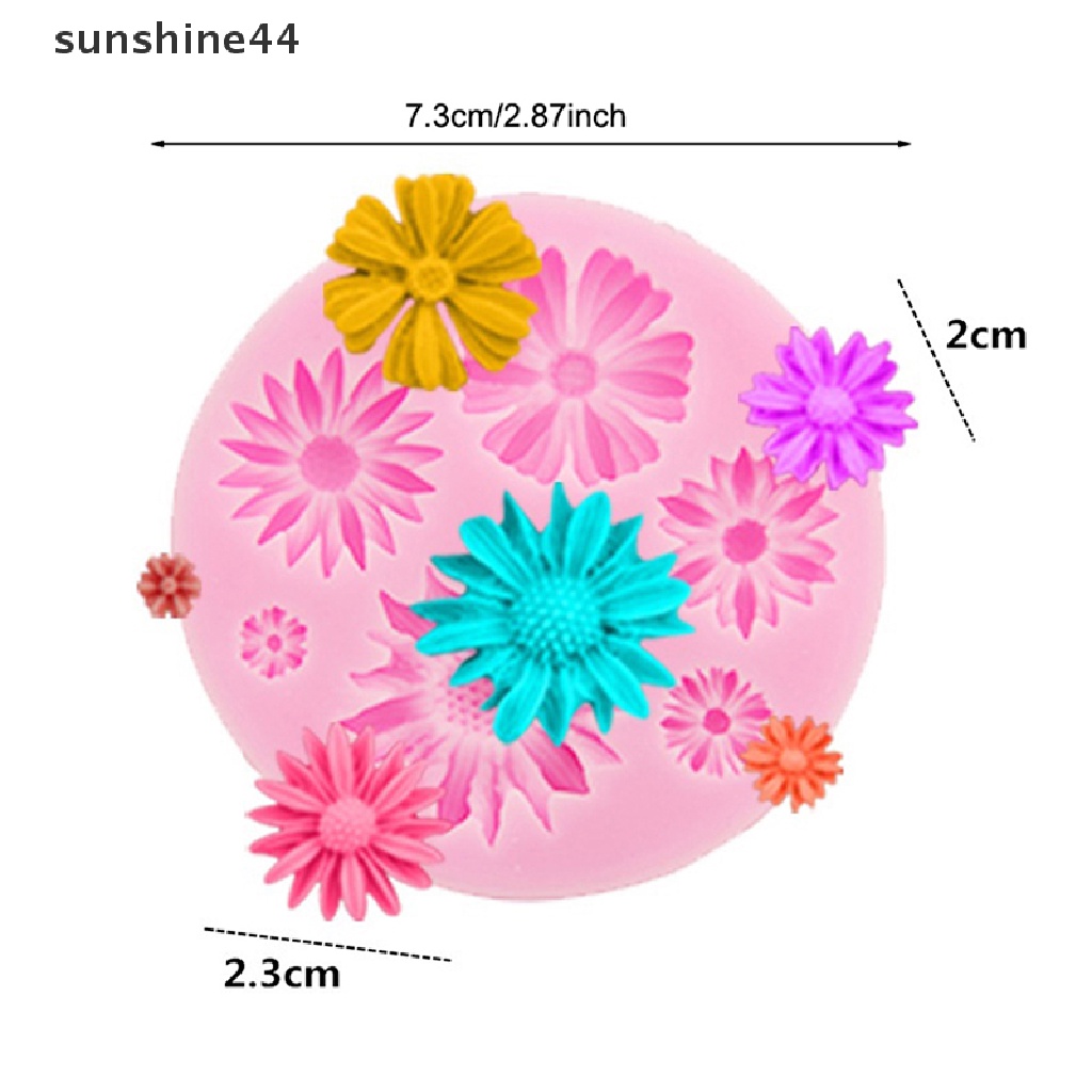 Sunshine Cetakan Kue Silikon 3D Permen Coklat DIY Cake Cookie Cupcake Sabun Molds ID