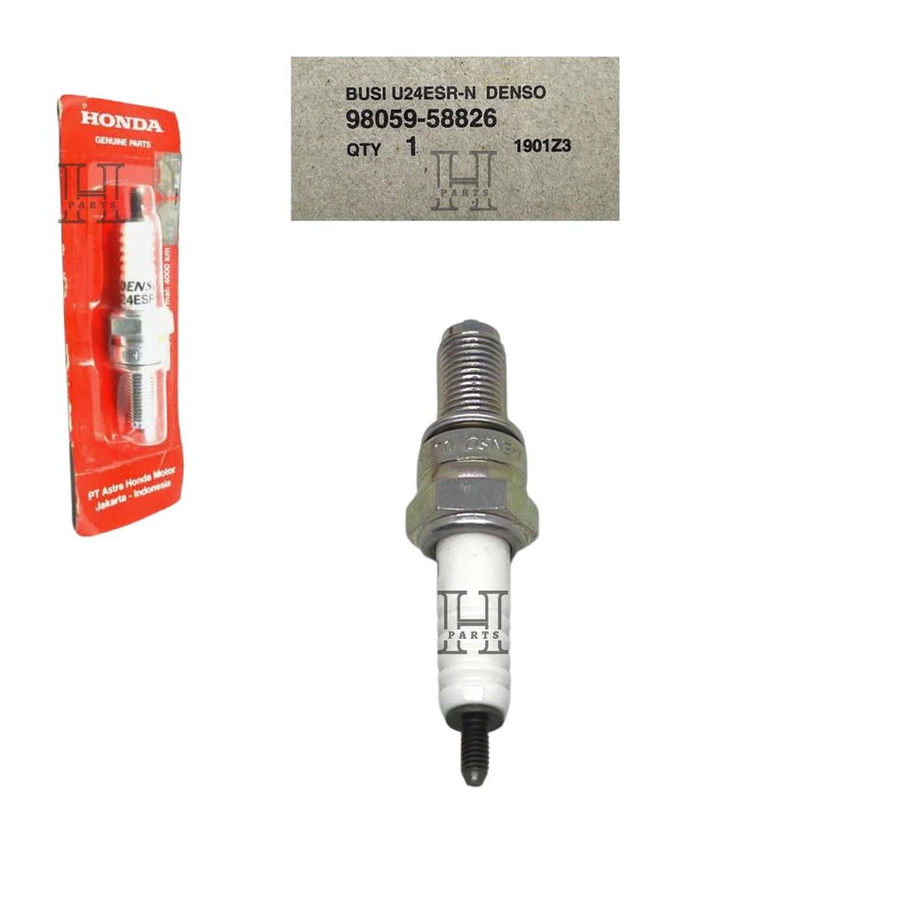 BUSI SPARK PLUG U24ESR-N DENSO CS1 CBR 150R CBU KPP 98059-58826 ASLI ORIGINAL AHM HGP HONDA